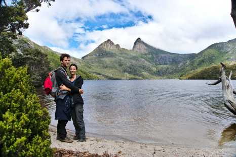 Michiel and Aline at Cradle Mountain